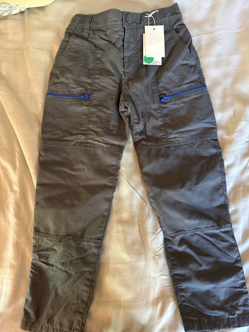 NEW Mini Boden grey lined pants size 5